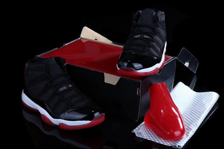 Air Jordan 11 Mens Shoes Black/Red/White Online